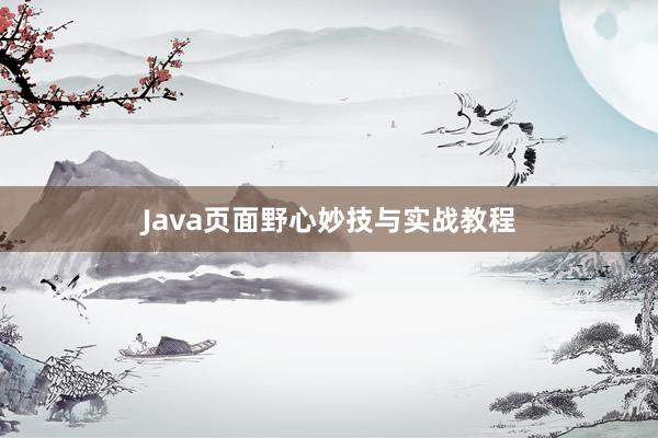 Java页面野心妙技与实战教程